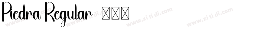 Piedra Regular字体转换